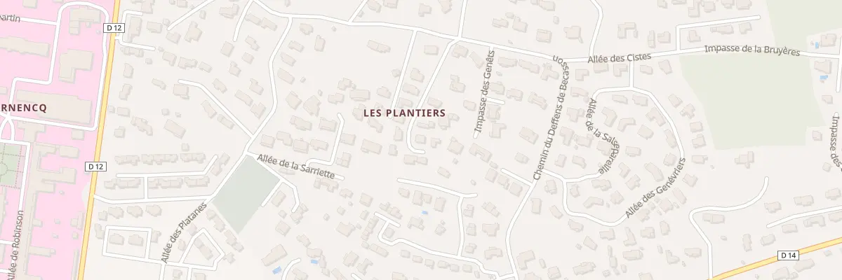 Plan du 127 Imp du Cade à Pierrefeu-du-Var