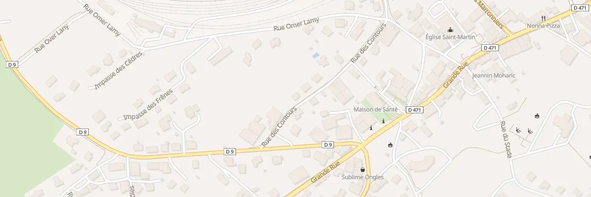 Plan du 12 Rue des Contours à Frasne