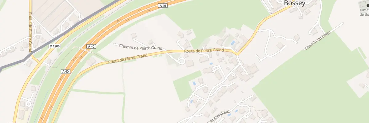 Plan de Derriere Laidefeur à Bossey