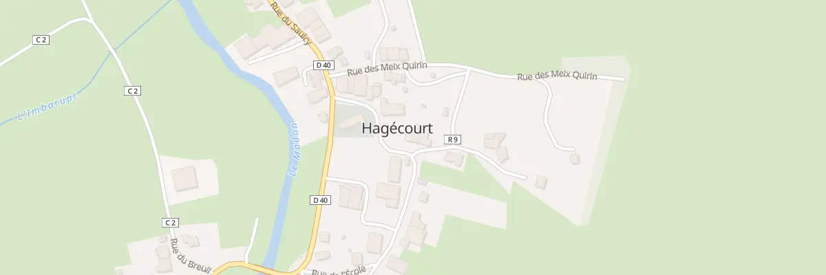 Plan du 129 Rue de l’Eglise à Hagécourt