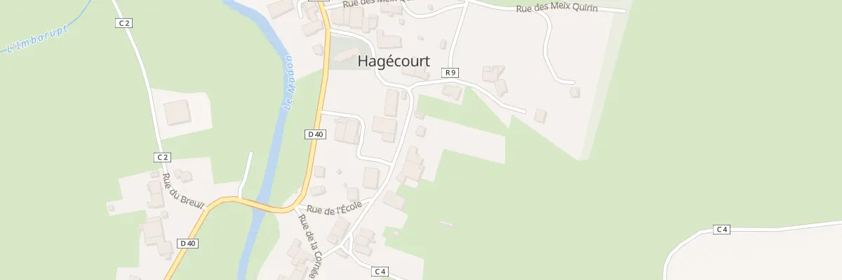 Plan du 47 Rue du Haut de la Moise à Hagécourt
