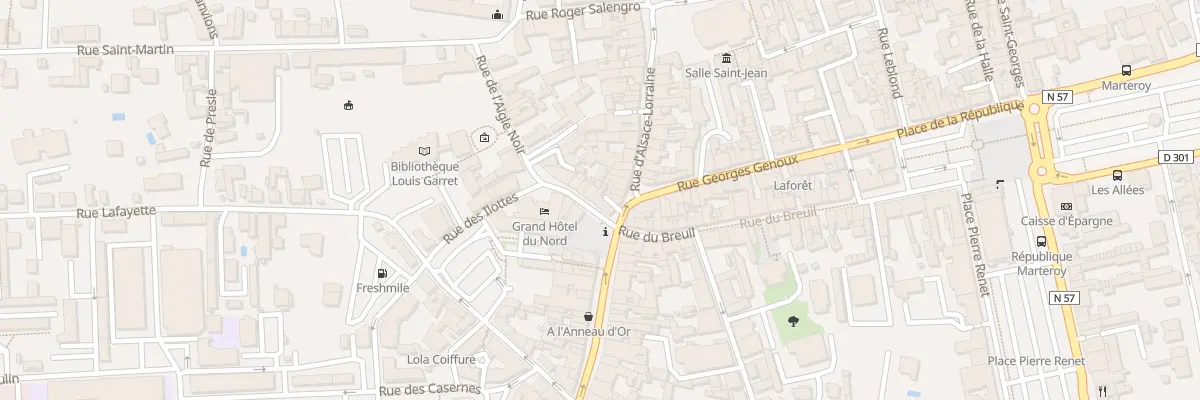 Plan du 36 Rue d’Alsace Lorraine à Pusey