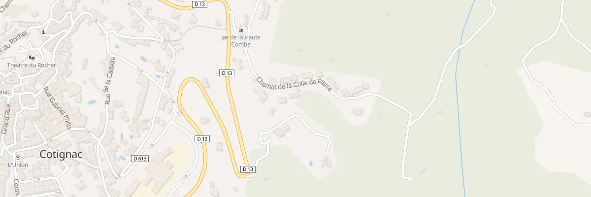Plan du 5000 Che de la Colle de Pierre à Cotignac