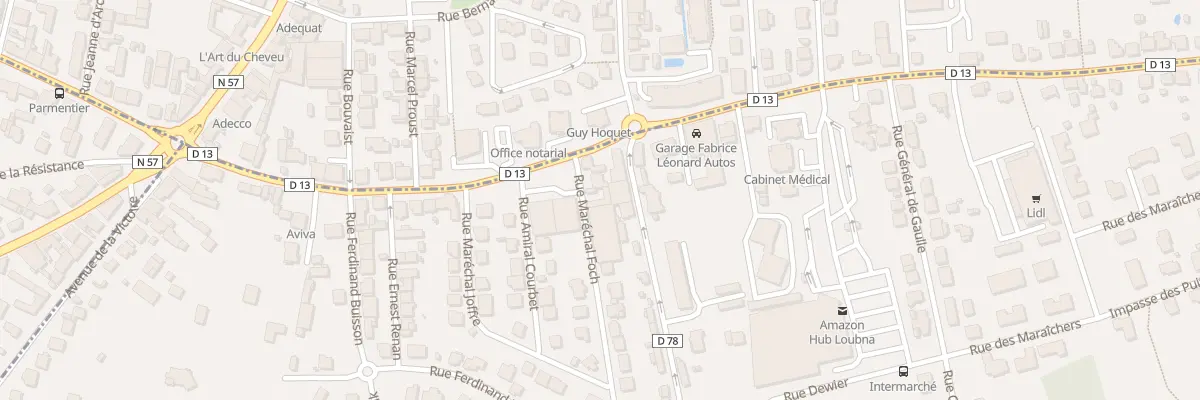 Plan du 1A Rue Mal Foch à Navenne