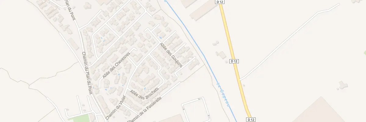 Plan du 1 All des Sandres à Hyères