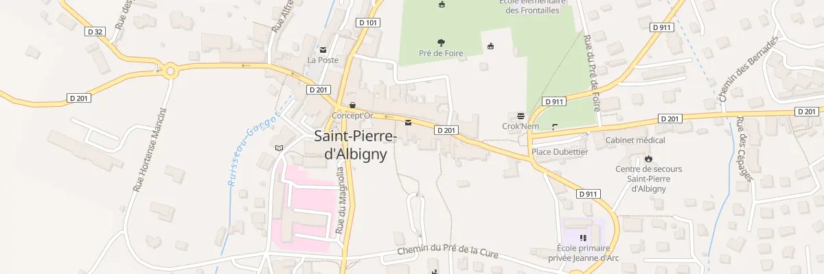 Plan du 89 Rue Louis Blanc-Pinget à Saint-Pierre-d’Albigny