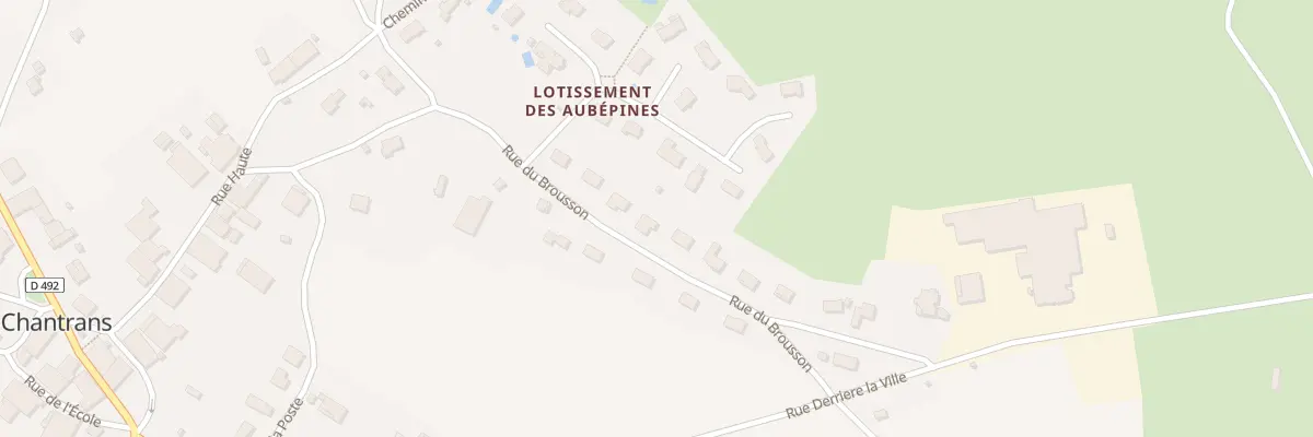 Plan du 7 Rue du Brousson à Chantrans