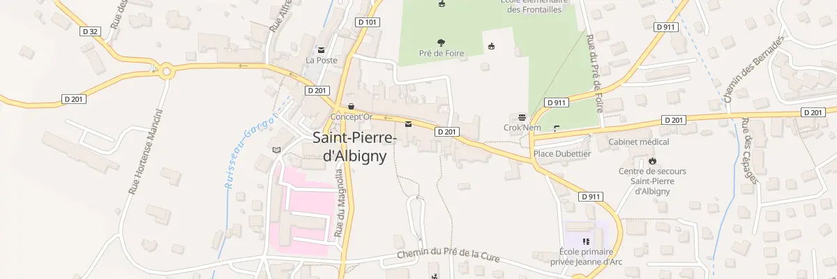 Plan du 5607 Rue Louis Blanc-Pinget à Saint-Pierre-d’Albigny