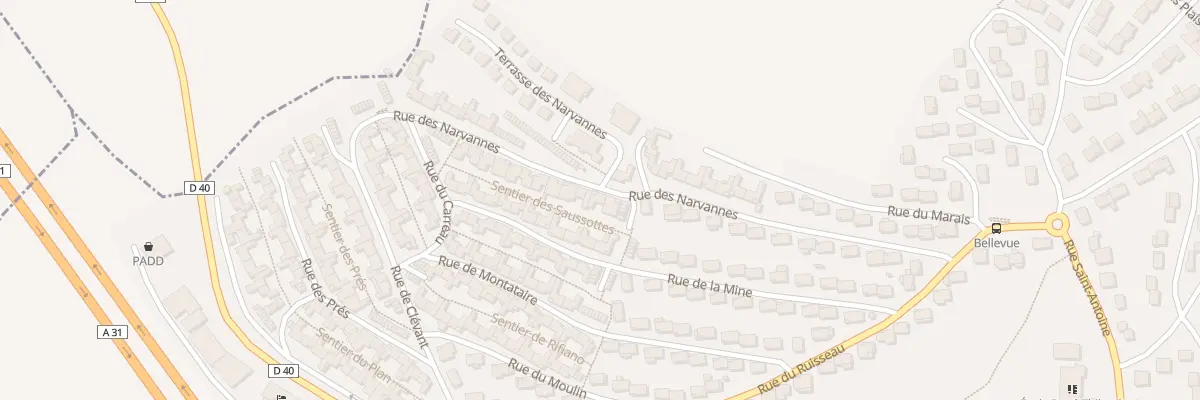 Plan du 22 Rue des Narvannes à Bouxières-aux-Dames