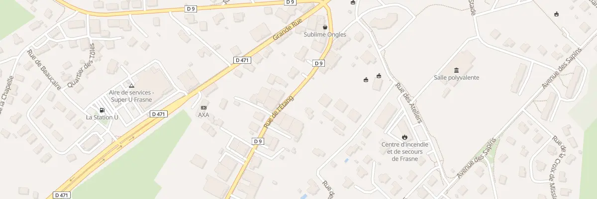 Plan du 21 Rue de l’Etang à Frasne