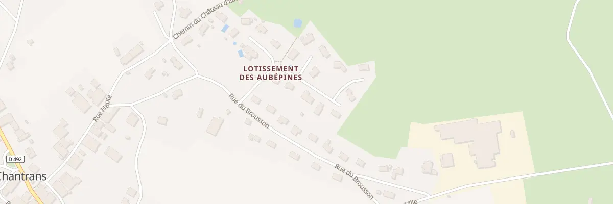 Plan du 14 Lot des Aubepines à Chantrans
