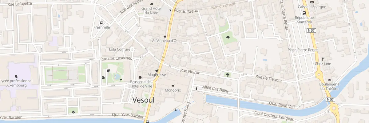 Plan du 7 Rue Noirot à Vesoul