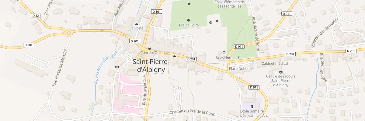 Plan du 107 Rue Louis Blanc-Pinget à Saint-Pierre-d’Albigny