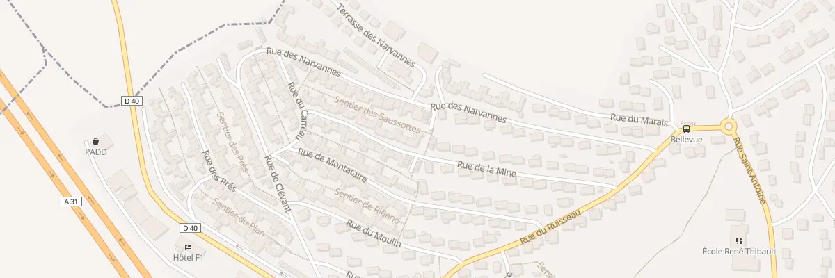 Plan du 23 Rue de la Mine à Bouxières-aux-Dames