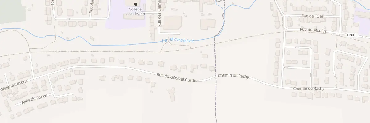 Plan du 93 Rue du Général Custine à Custines