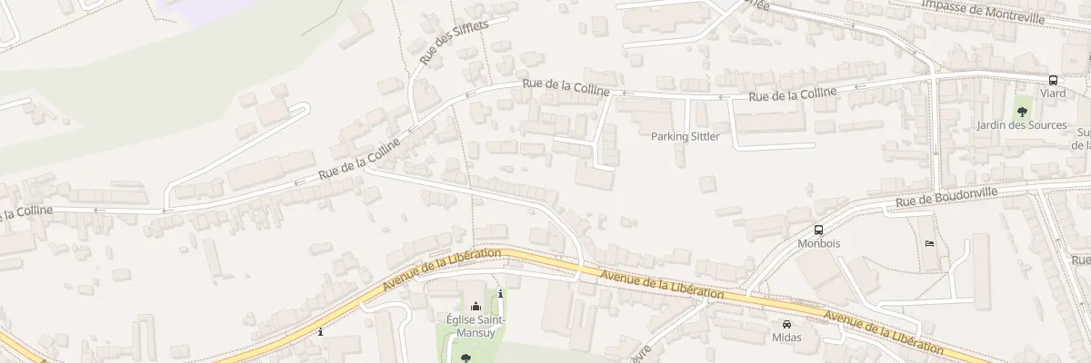 Plan du 14 Rue Saint Mansuy à Nancy