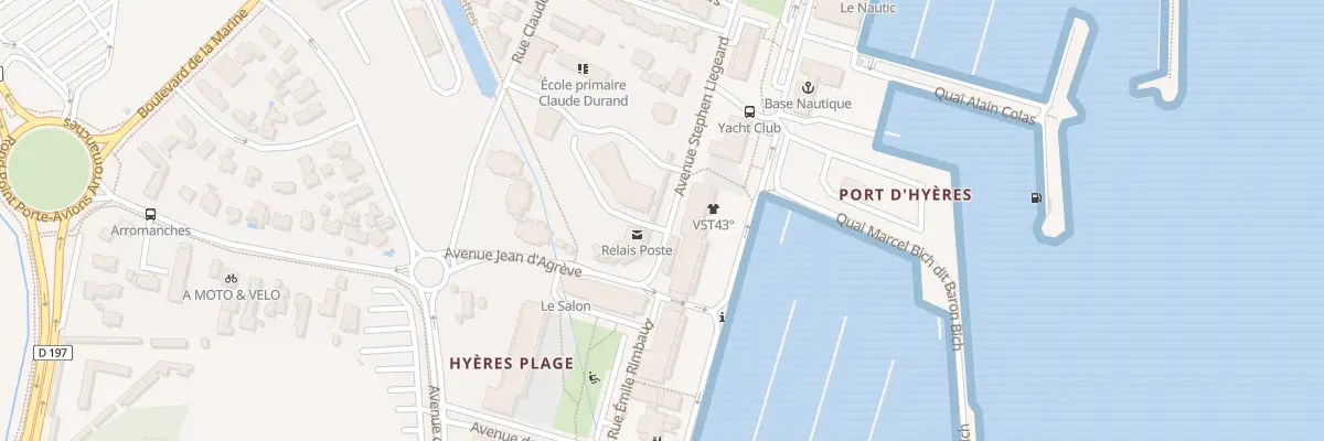 Plan du 9001 Le Port d’Hyeres à Hyères
