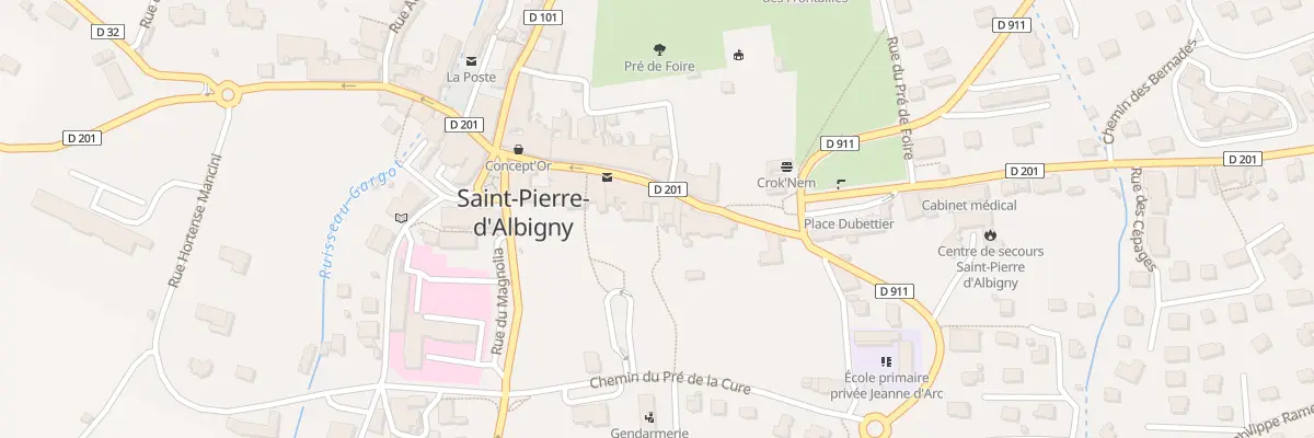 Plan du 126 Rue Louis Blanc-Pinget à Saint-Pierre-d’Albigny