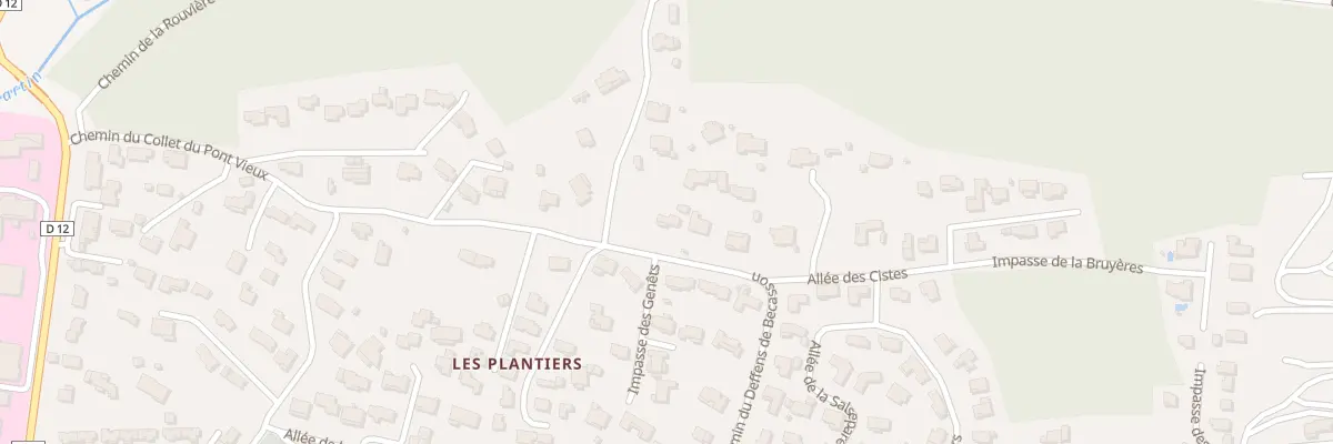 Plan du 46 Che du Deffens de Bécasson à Pierrefeu-du-Var
