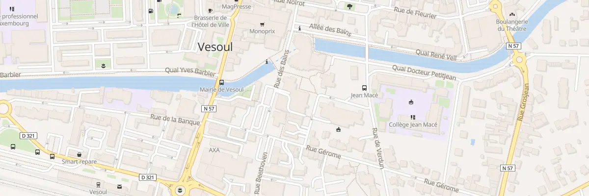 Plan du 1 Rue de Franche Comte à Vesoul