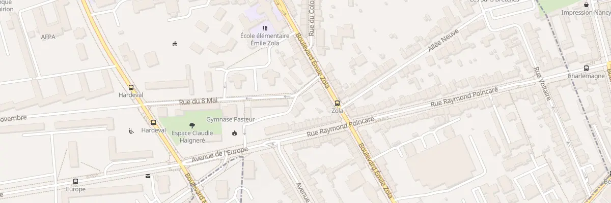 Plan du 1 Rue du 8 Mai à Laxou