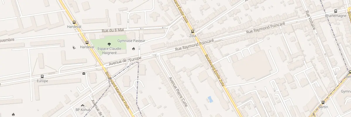 Plan du 8 Rue Raymond Poincaré à Laxou