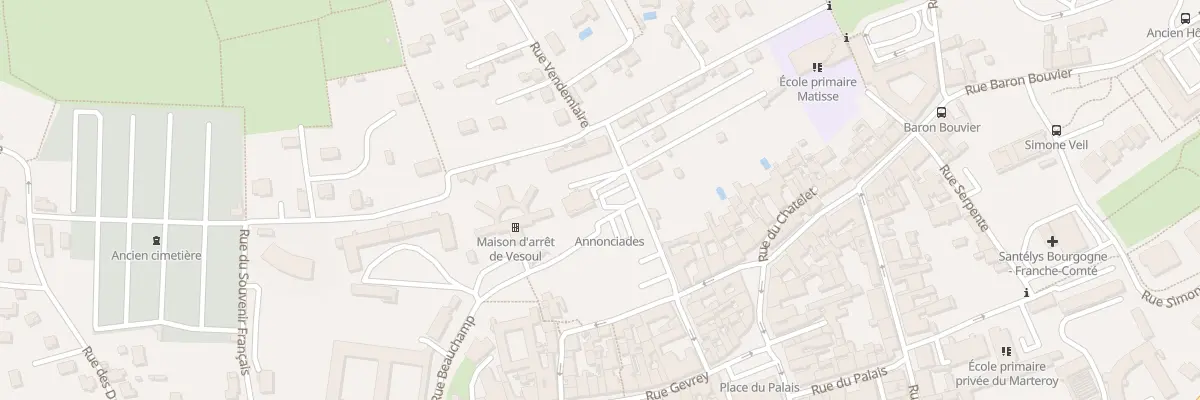 Plan du 3 Rue Vendémiaire à Vesoul