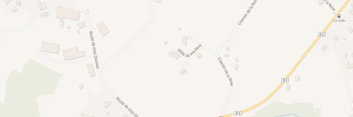 Plan du 98 All de Pré Ravy à Groisy