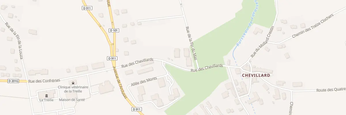 Plan du 155 Rue des Chevillards à Saint-Pierre-d’Albigny