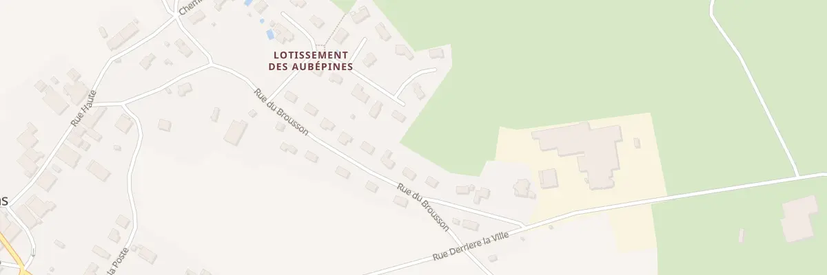 Plan du 20 Lot des Aubepines à Chantrans