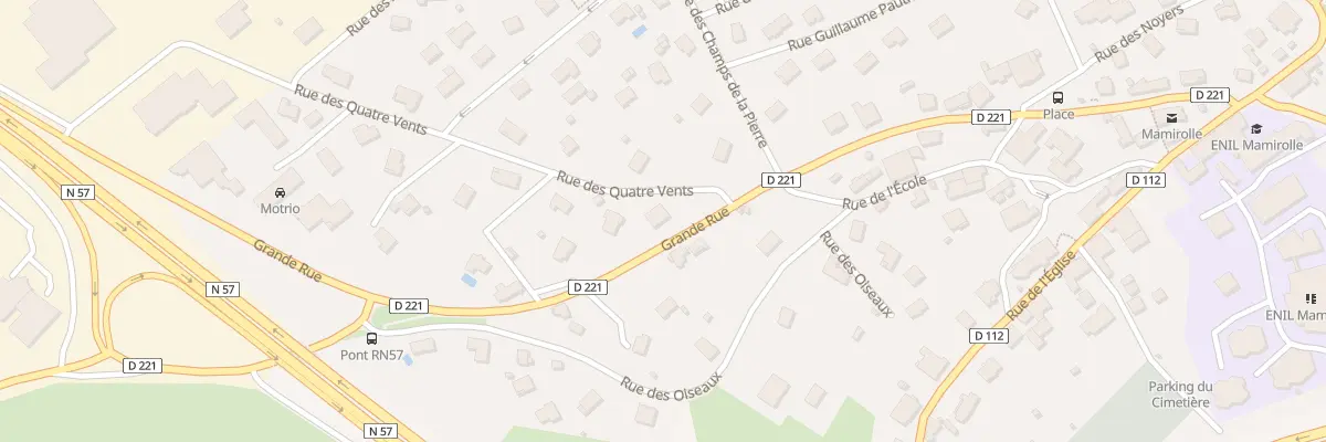 Plan du 1 Rue des Quatre Vents à Mamirolle