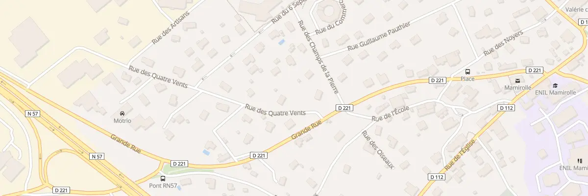 Plan du 2B Rue des Quatre Vents à Mamirolle