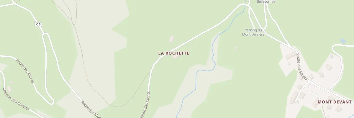 Plan du 1780 Rte des Monts à Bellecombe-en-Bauges