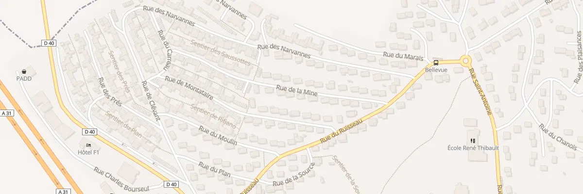 Plan du 28 Rue de la Mine à Bouxières-aux-Dames