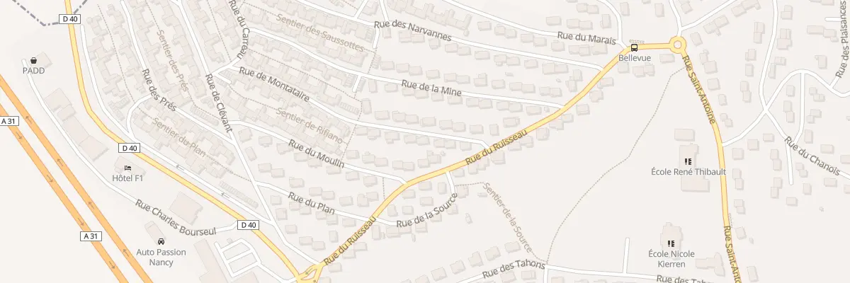 Plan du 34 Rue de Montataire à Bouxières-aux-Dames