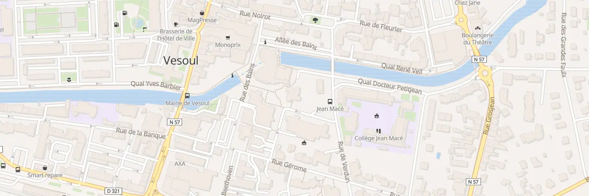Plan du 5 Rue de Franche Comte à Vesoul