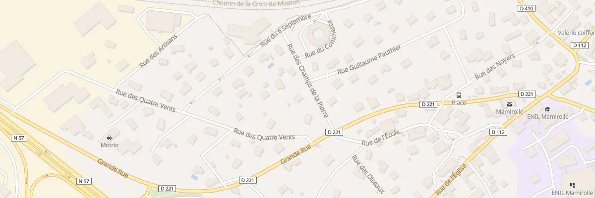 Plan du 3 Rue des Champs de la Pierre à Mamirolle