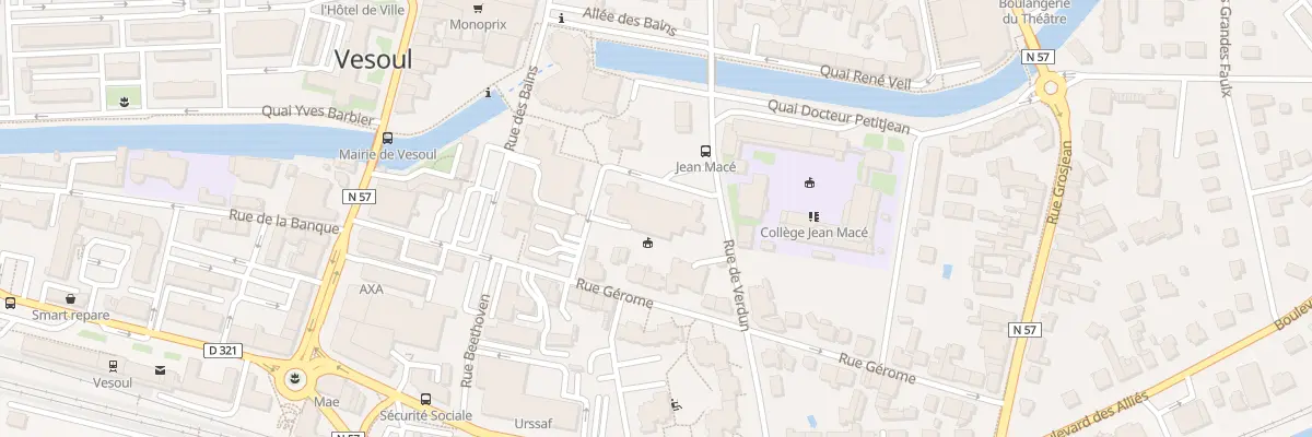 Plan du 4 Rue de Franche Comte à Vesoul