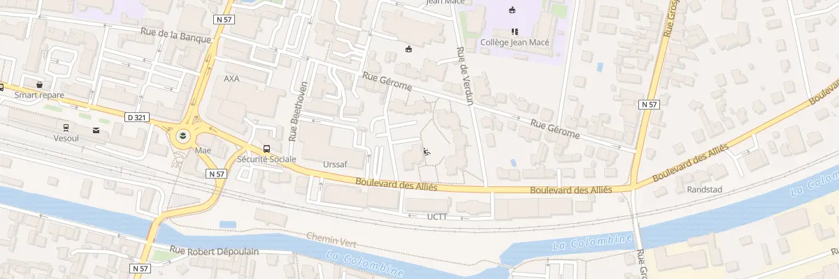 Plan du 44 Rue Gerome à Vesoul
