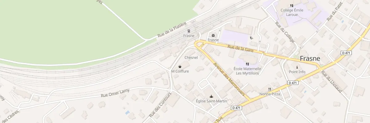 Plan du 23B Rue de la Gare à Frasne