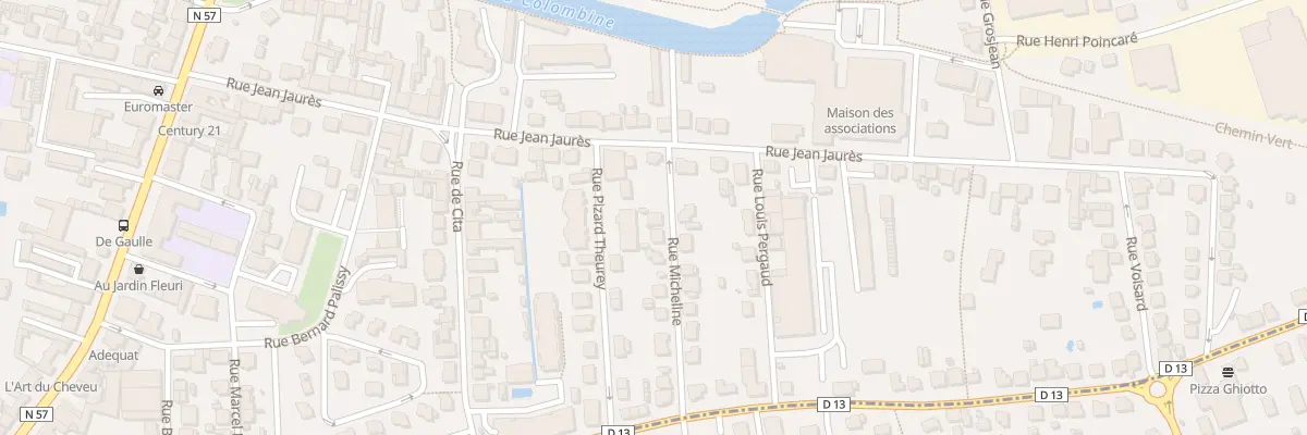 Plan du 2 Rue Micheline à Vesoul