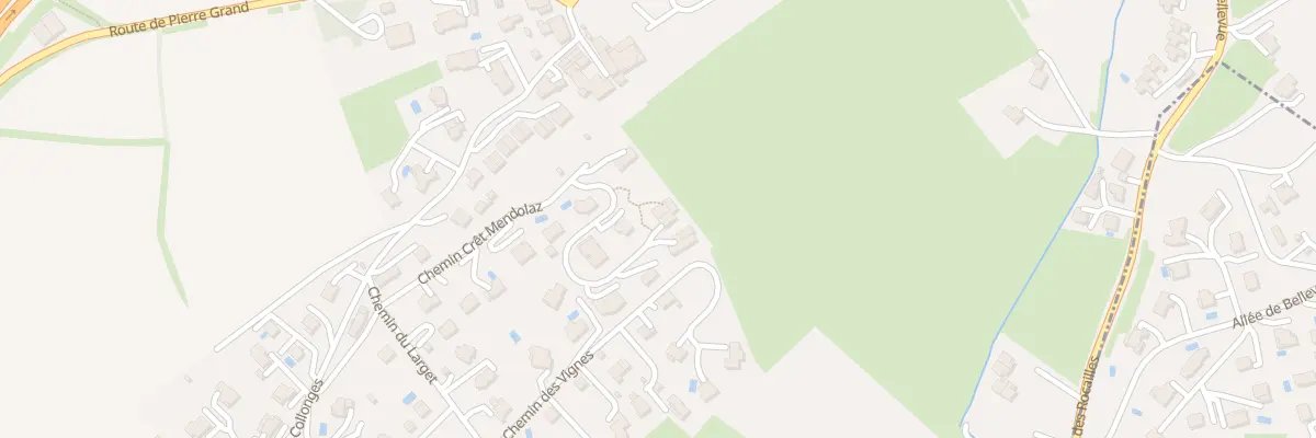 Plan du 375 Che Crêts Mendolaz à Bossey