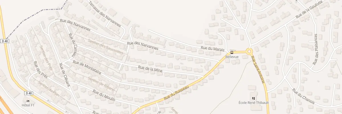 Plan du 38 Rue des Narvannes à Bouxières-aux-Dames