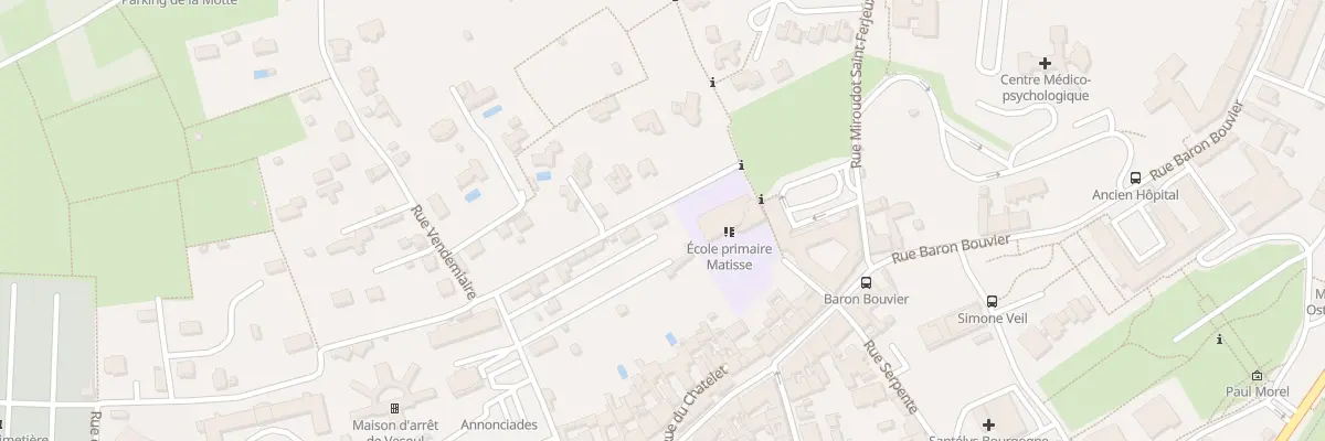 Plan du 20 Rue Charrière des Grands Murs à Vesoul