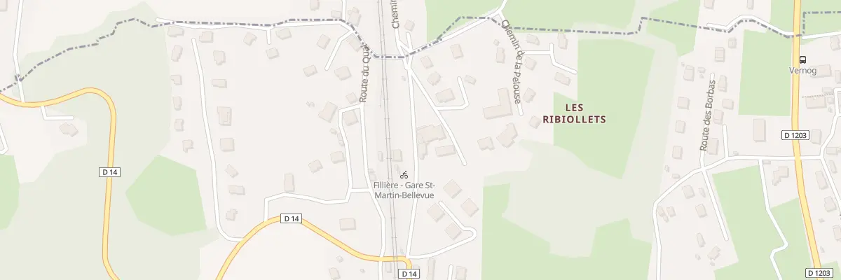 Plan du 130 Rte de la Gare à Fillière
