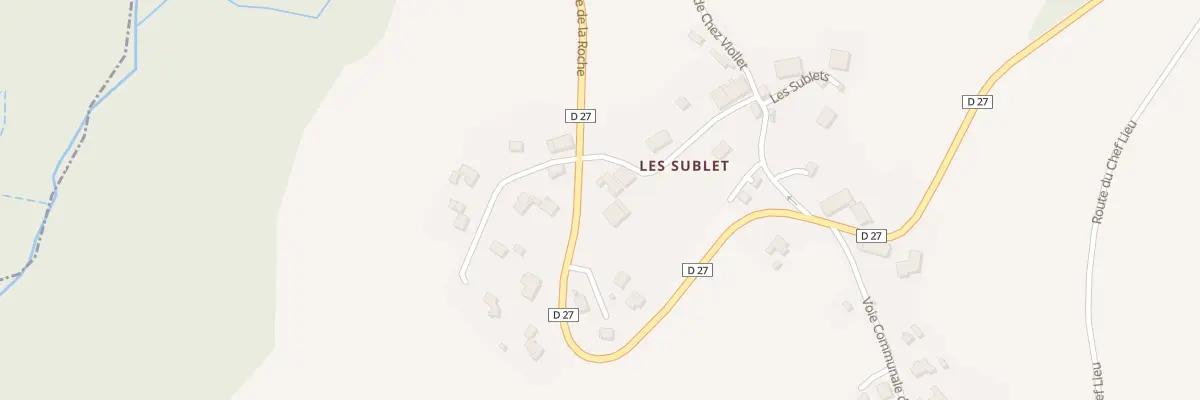 Plan du 610 Rte de la Roche à Villy-le-Bouveret