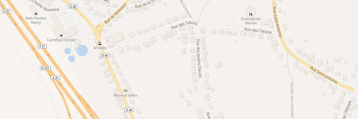 Plan du 23 Rue des Tahons à Bouxières-aux-Dames
