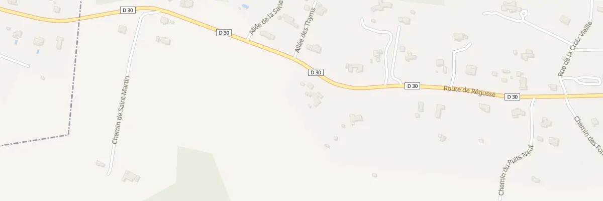 Plan du 1031 Rte de Régusse à Moissac-Bellevue