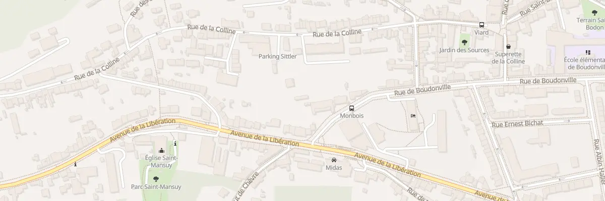 Plan du 158 Av de la Libération à Nancy