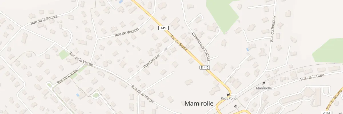 Plan du 10 Rue Mercier à Mamirolle